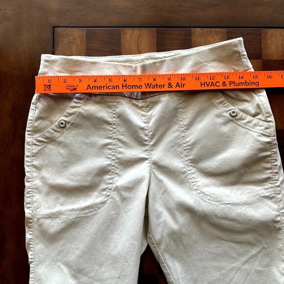 Jamie Sadock Tan Super Stretch Golf Capris Size 8 - Picture 5 of 5
